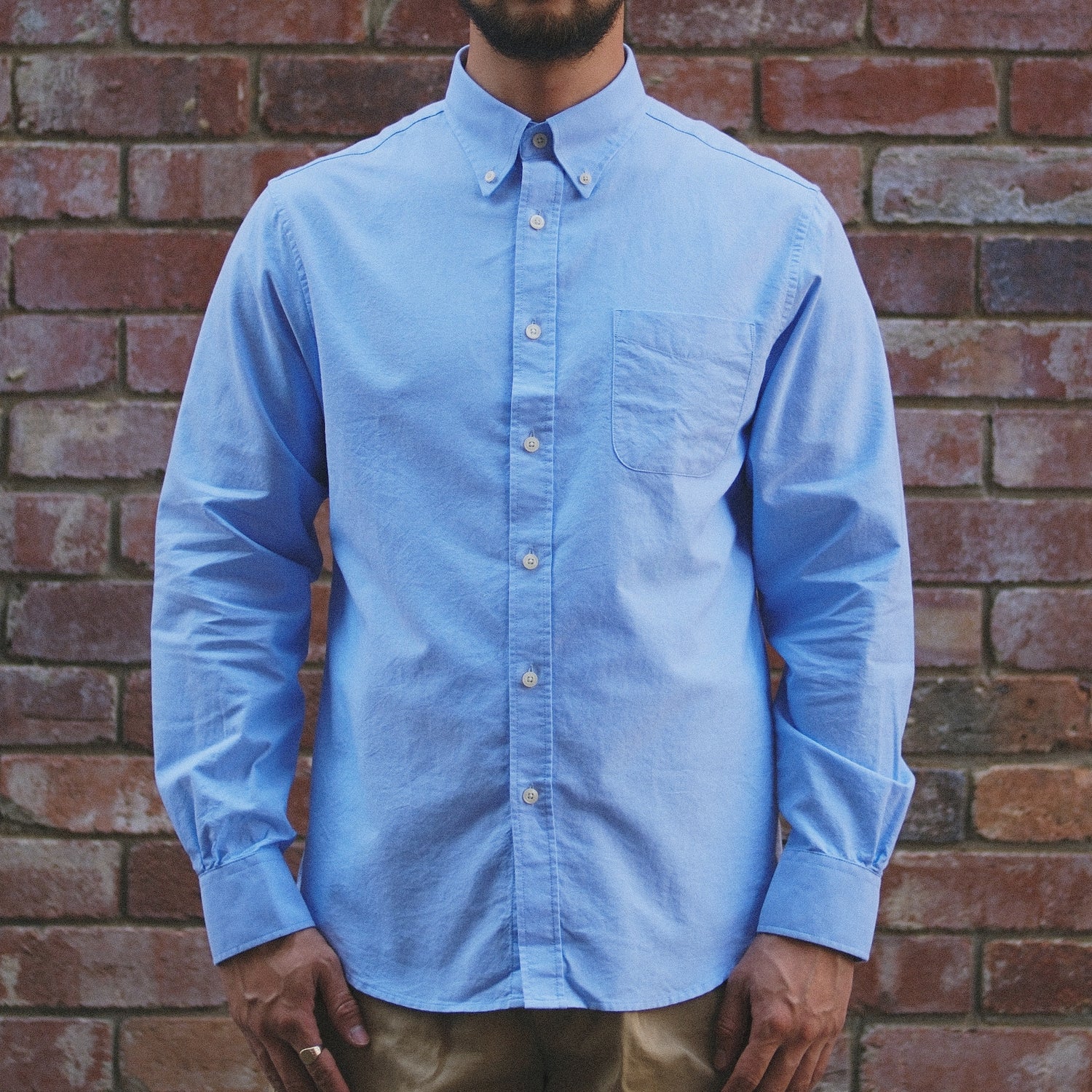 Oxford Button Down Shirt / Blue