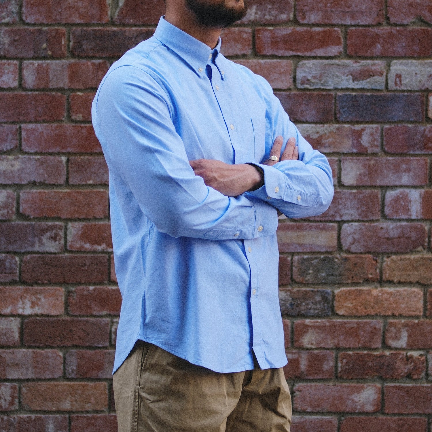 Oxford Button Down Shirt / Blue