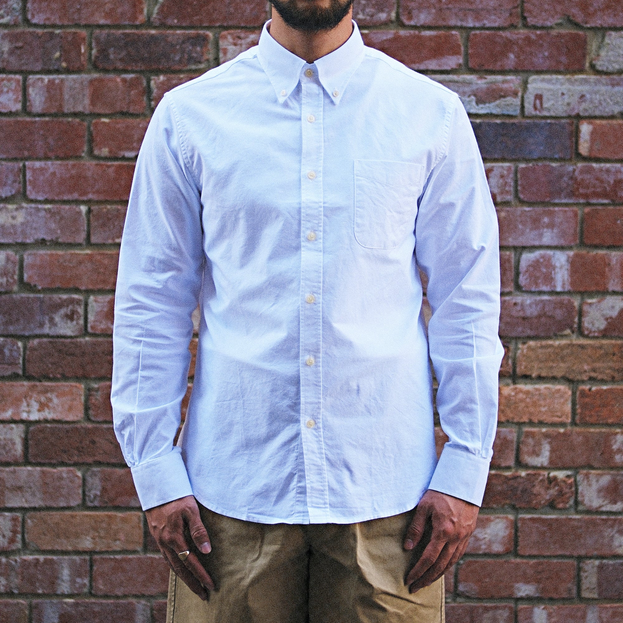 Oxford Button Down Shirt / White