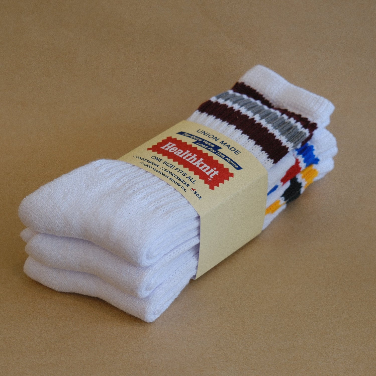 3 Pack Crew Socks / 3-Line / White