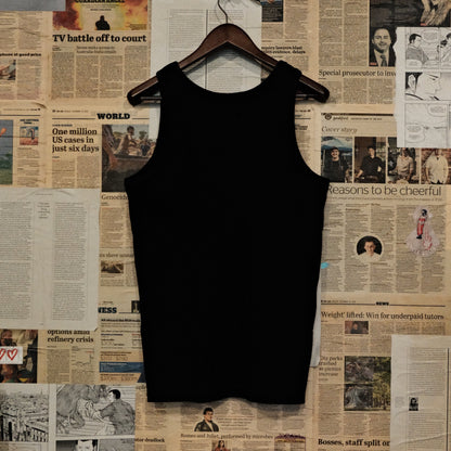 Heavyweight Rib Tank Top / Black