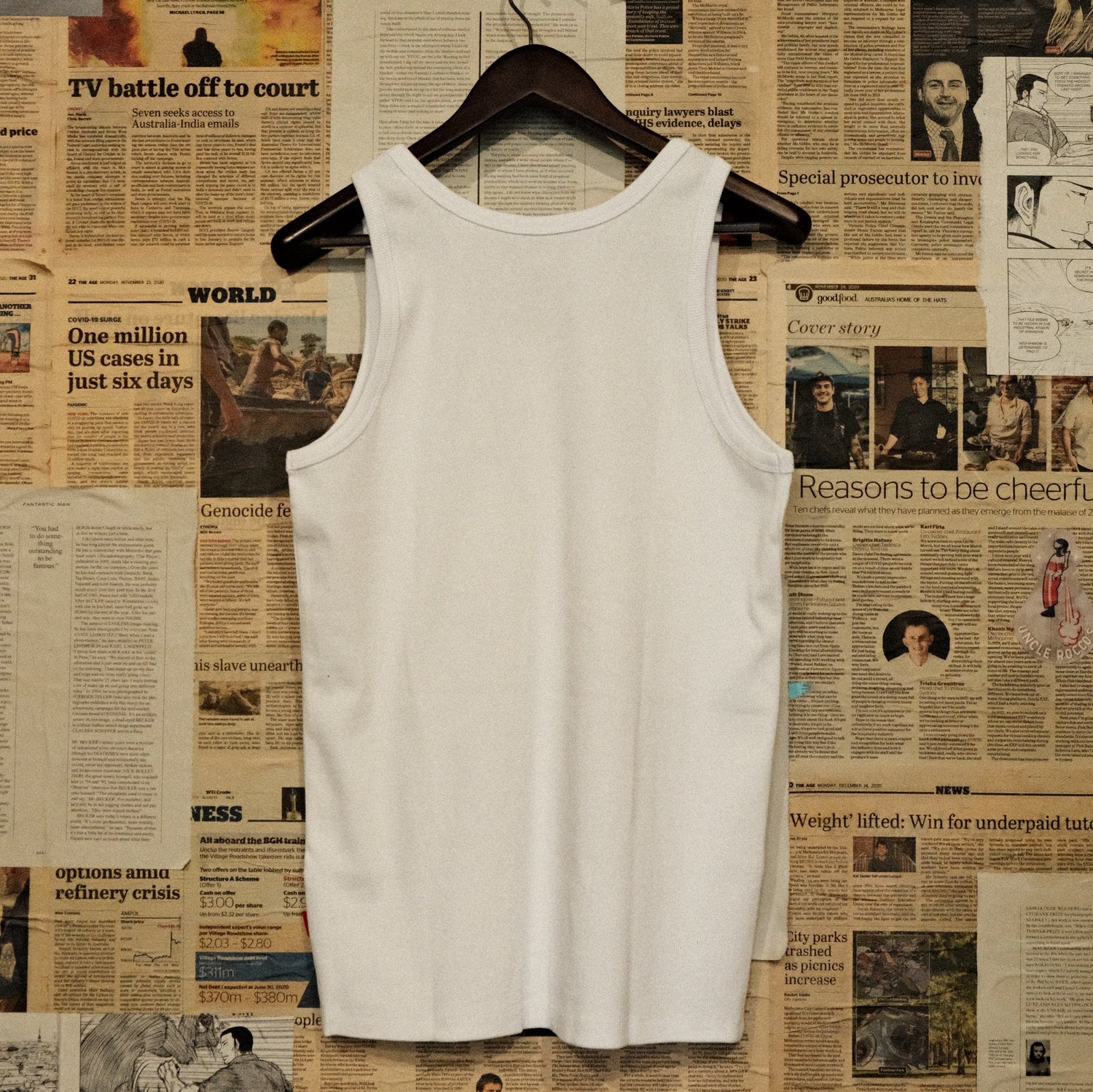 Heavyweight Rib Tank Top / White