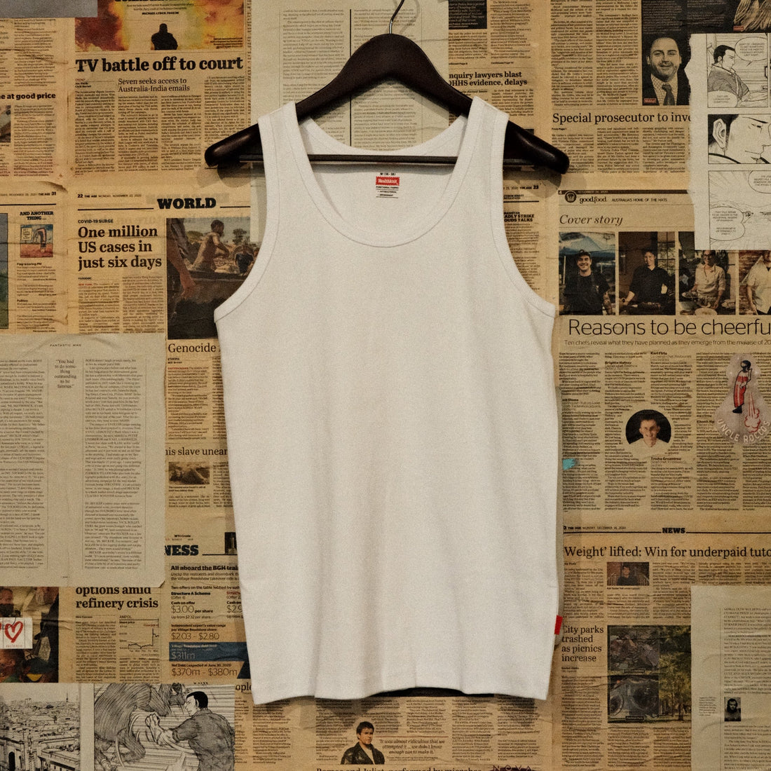 Heavyweight Rib Tank Top / White