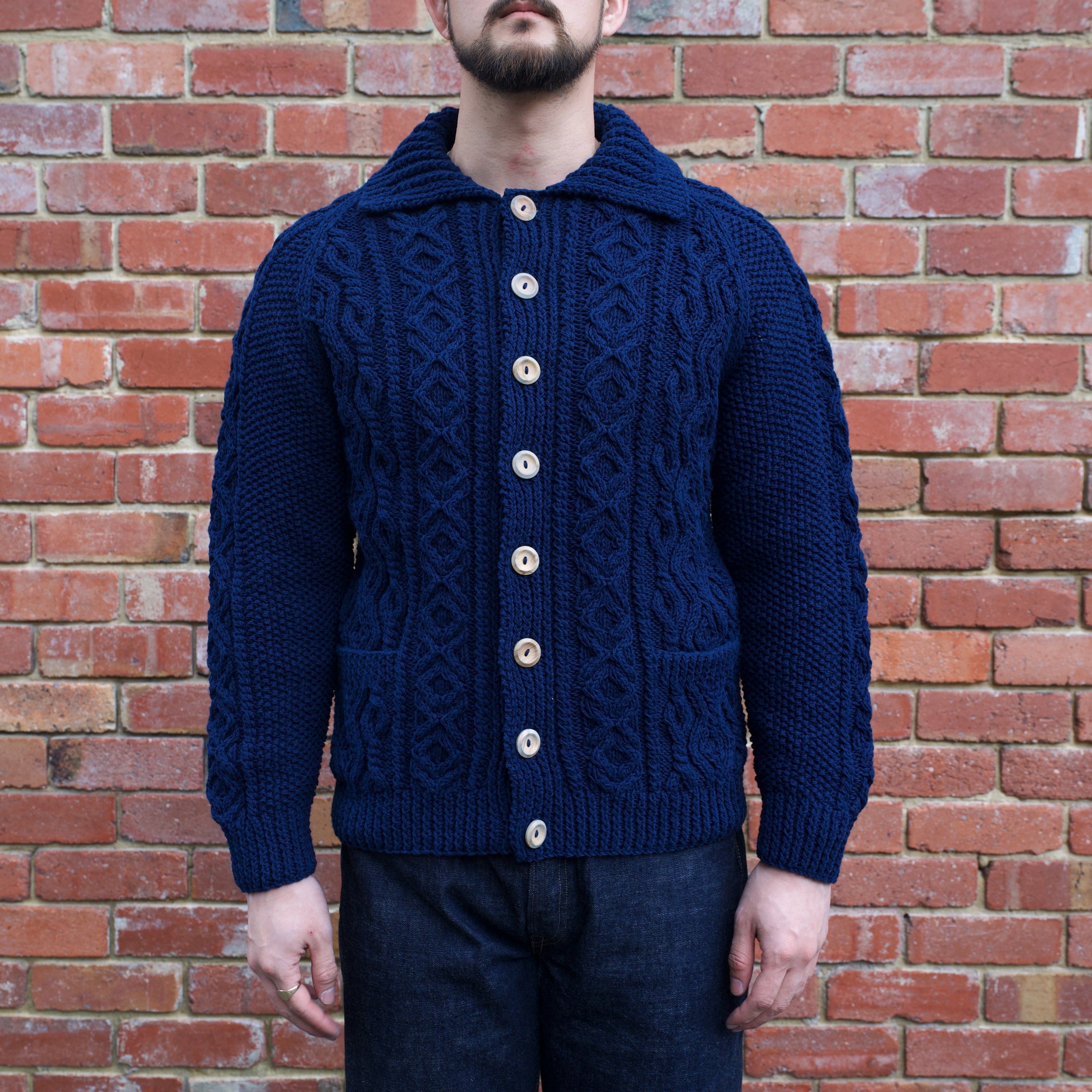 3A Lumber Cardigan / Indigo Cotton