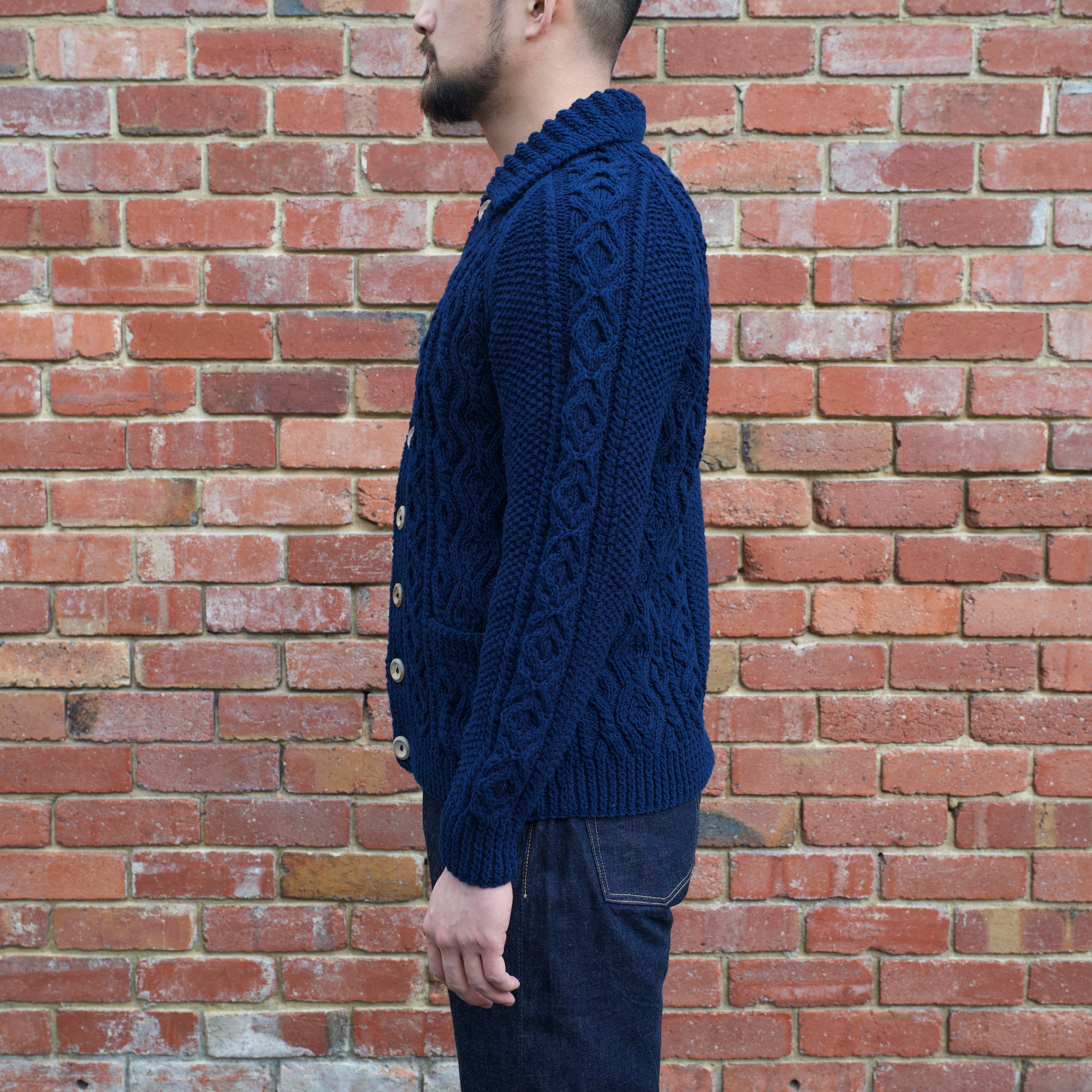 3A Lumber Cardigan / Indigo Cotton – URBAN LUPE