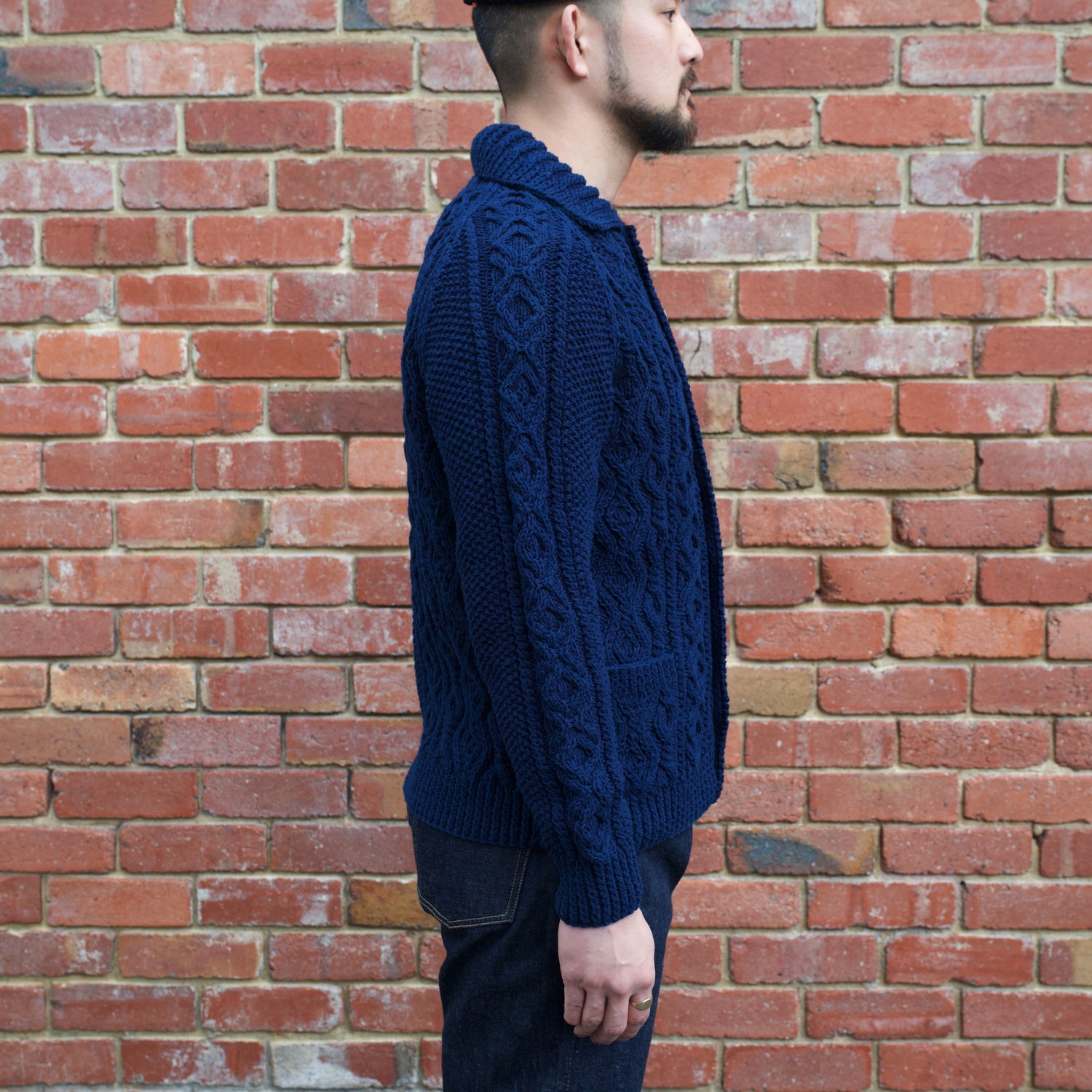 3A Lumber Cardigan / Indigo Cotton