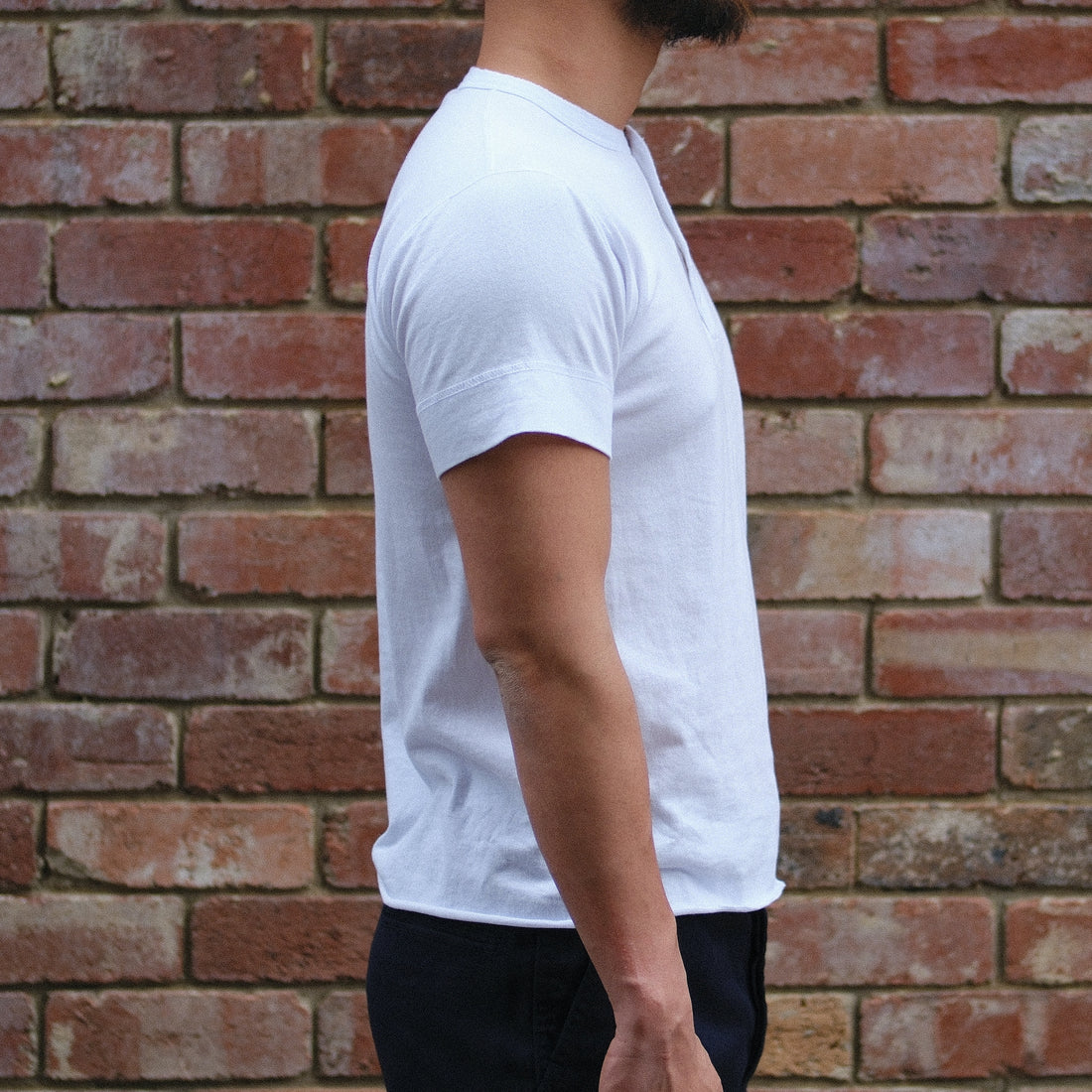 Henley / Undershirt / White