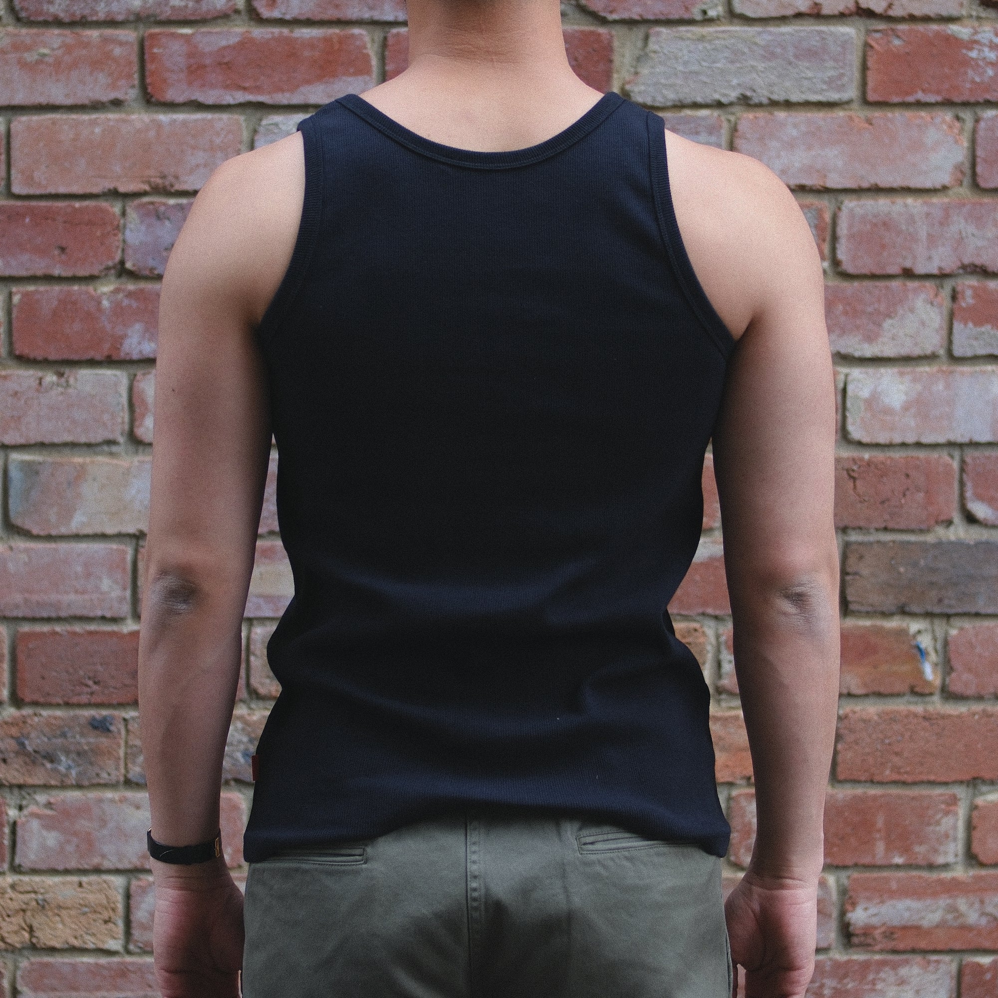 Heavyweight Rib Tank Top / Black