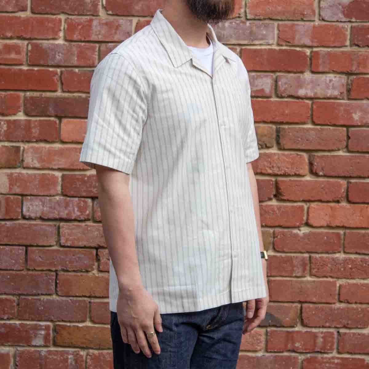 Aloha Shirt / Striped Oxford / Ecru