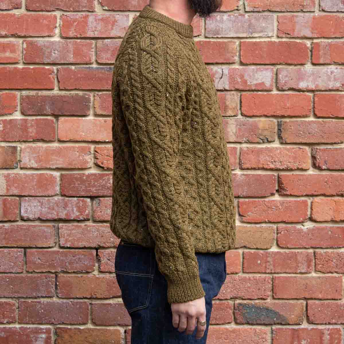 Hudson Aran Jumper / Khaki