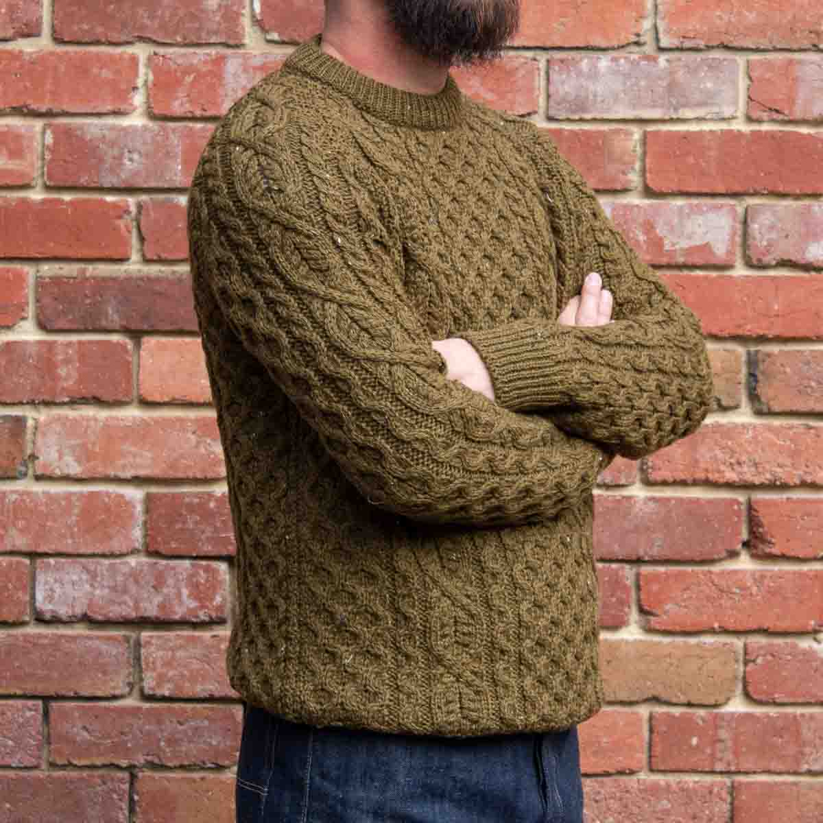 Hudson Aran Jumper / Khaki