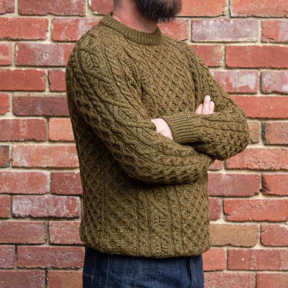 Hudson Aran Jumper / Khaki