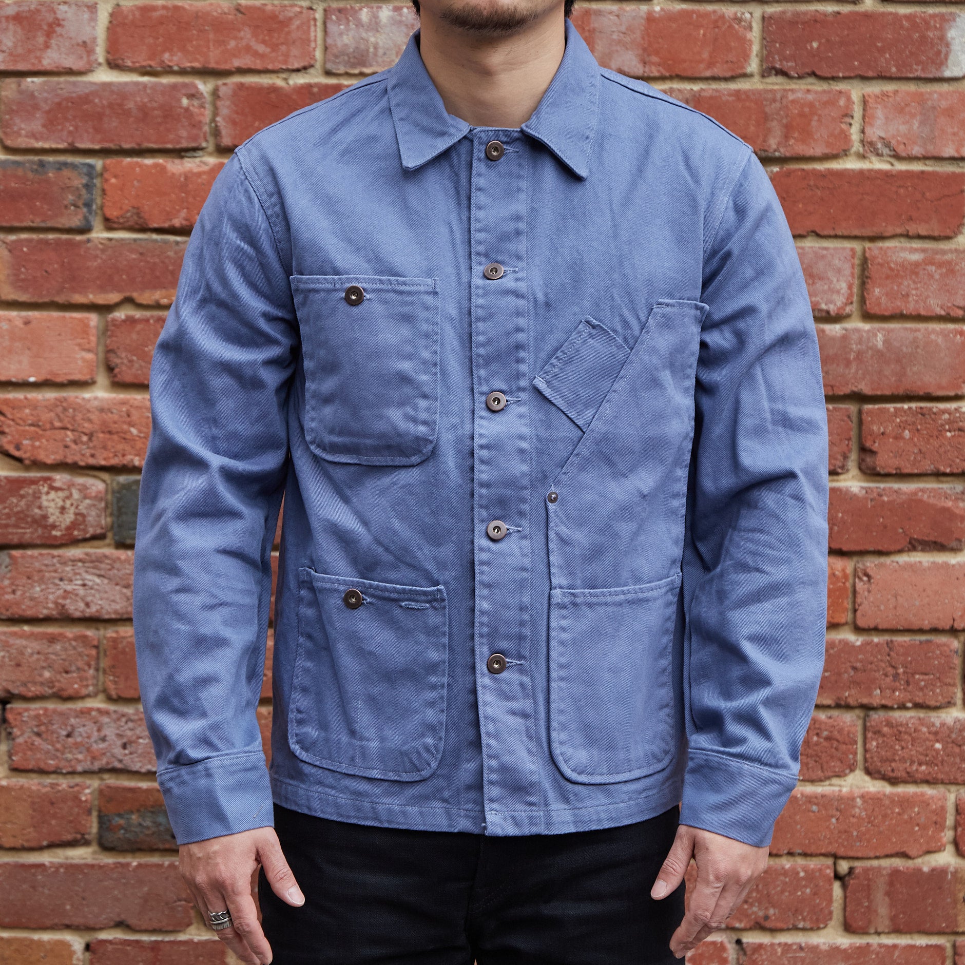 Coverall Jacket / Blue Dyed Twill